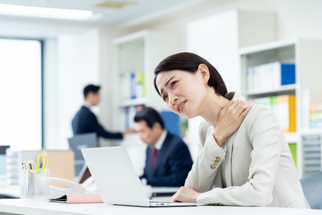 肩こりに悩む方のイメージ あさば整骨院 江戸川台店